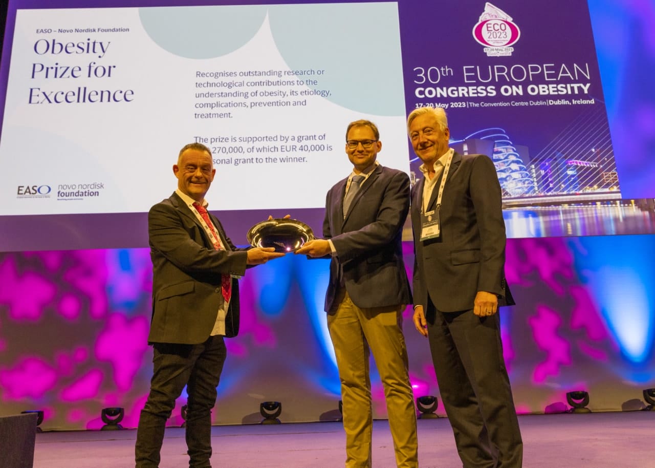 2023 EASO - Novo Nordisk Foundation Award - the award was accepted by a colleague of Ruth Loos