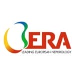 ERA logo with a multicolored kidney-shaped outline on the left and the text "ERA Leading European Nephrology" in bold red and black letters on the right.